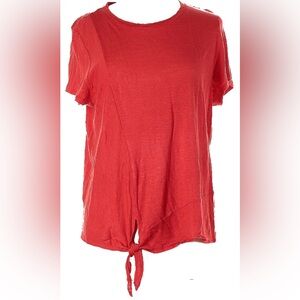 Women's Red Casual Top